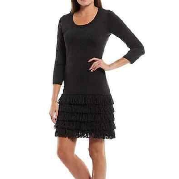 Calvin Klein Dresses & Skirts - Calvin Klein Scoop Neck Sweater Dress dark grey